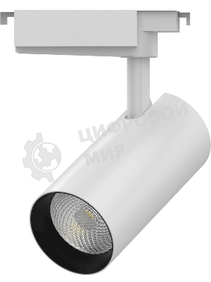 Светильник трековый цилиндр Gauss 32W 2940lm 4000K 180-220V IP20 75x216мм белый линза 36º LED
