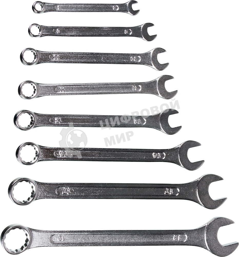 Набор комбинированных ключей 8 шт. 6 - 19