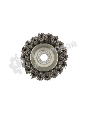 Щетка Matrix для УШМ, 75 мм, М14, Чашка, крученая проволока 0,8 мм