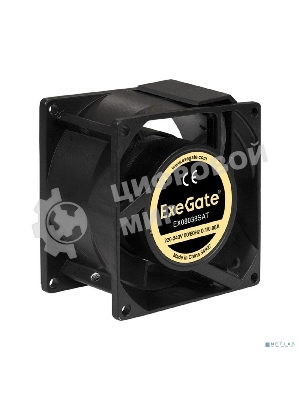 Вентилятор для корпуса ExeGate EX08038SAT черный, 80 мм, 2500 об/мин, 34 дБ