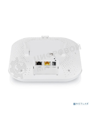 Гибридная точка доступа Zyxel NebulaFlex Pro WAX610D, WiFi 6, 802.11a/b/g/n/ac/ax (2,4 и 5 ГГц), MU-MIMO, антенны 4x4 с двойной диаграммой, до 575+2400 Мбит/с, 1xLAN 2.5GE, 1xLAN GE, PoE, защита от 4G