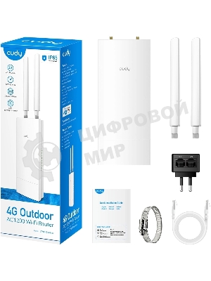 Точка доступа Outdoor 4G LTE Cat 6 AC1200 Wi-Fi Gigabit Router