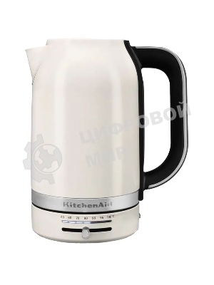 Чайник электрический KitchenAid, 1.7 л, регулировка температуры 50-100 градусов, съемный фильтр от накипи, индикация уровня воды, автоматическое отключение, белый