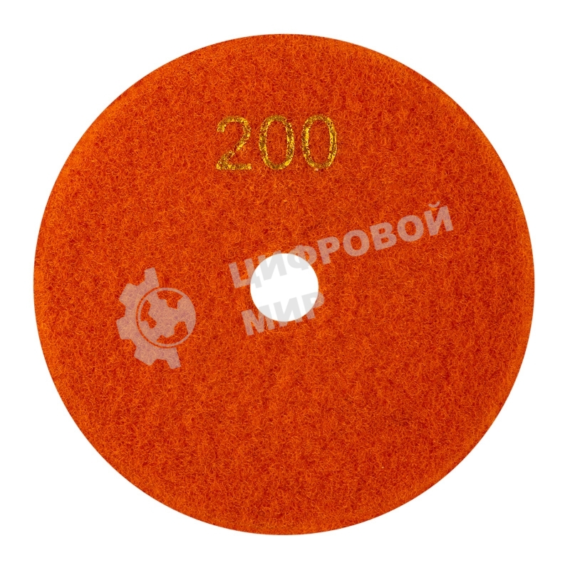 Круг алмазный KRANZ гибкий шлифовальный Черепашка 125 мм, P200, сухое/мокрое шлифование