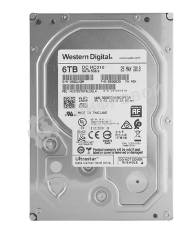 Жесткий диск Western Digital 6Tb 7200rpm HGST SATA-III 0B36039 HUS726T6TALE6L4 Ultrastar 7K6 256Mb 3.5