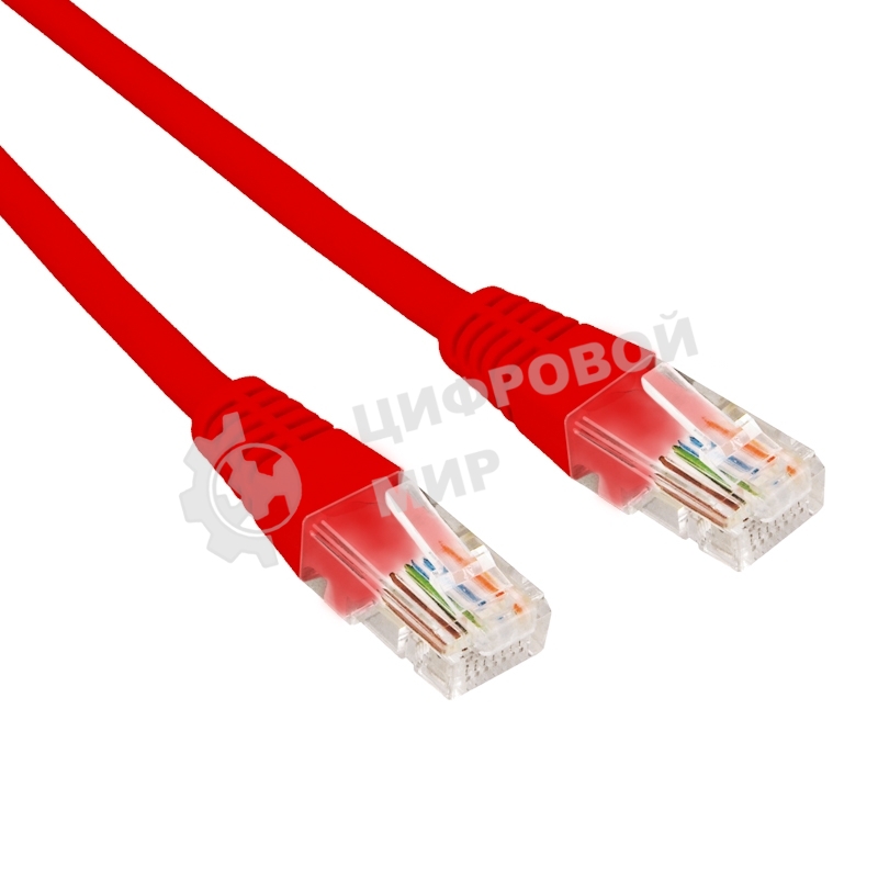 Патч-корд U/UTP Rexant cat.6, RJ45-RJ45, неэкранированный, 26AWG, LSZH, красный, 1 м
