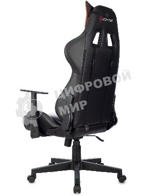 Кресло Zombie Game Penta черный/красный, экокожа, 120 кг, механизм качания