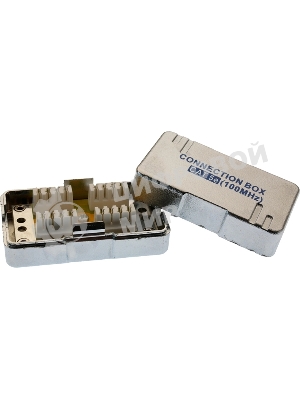 Адаптер Suprlan 10-0314-1, проходн.RJ45 кат.5E UTP, стальной