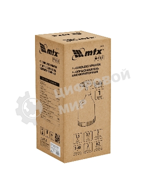 Опрыскиватель аккумуляторный MTX M-1,5LI, 1,5 л, 3,7 В, 2 А·ч