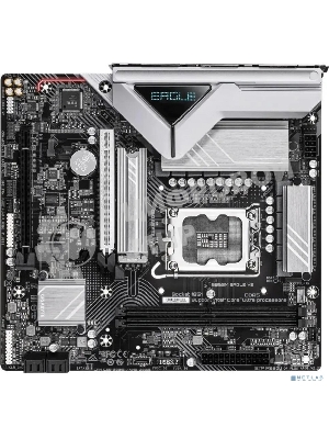 Материнская плата Gigabyte B860M EAGLE V2, LGA1851, Intel B860, 2xDDR5, 4xSATA, 2xM.2, 1xPCIe 5.0 x16, 1xPCIe 4.0 x4, 1xDP, 1xHDMI, 1x2.5Gb LAN, 3xUSB-A 5Gbps, 7xUSB-A 2.0, 1xUSB-C 5Gbps, 3x3.5 мм, 7.1, mATX