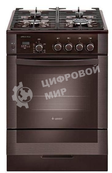 Плита газовая Gefest ПГ 6500-04 0245 коричневый, конфорок 4 шт, духовка 52 л, 60 см x 85 см x 60 см