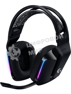 Гарнитура Logitech G733 чёрный, беспроводная, 2.4 ГГц, до 29 ч, LIGHTSYNC RGB