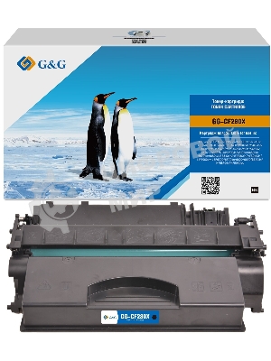 Картридж лазерный G&G GG-CF280X черный (6900 стр.) для HP LJ P2035/P2055d/Pro 400 M401/MFP M425