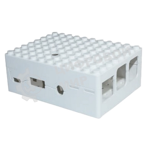 Корпус ACD RA181 белый для микрокомпьютера Raspberry Pi 3 White ABS Plastic Building Block case for Raspberry Pi 3