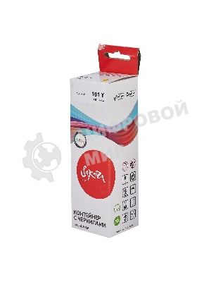 Контейнер с чернилами Sakura C13T03V44A (101 Y) для Epson, водорастворимый тип, желтый, 6000 к., 70 мл.