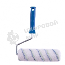 Валик Сибртех Водные краски, 250 мм, ворс 12 мм, D - 48 мм, D ручки - 8 мм