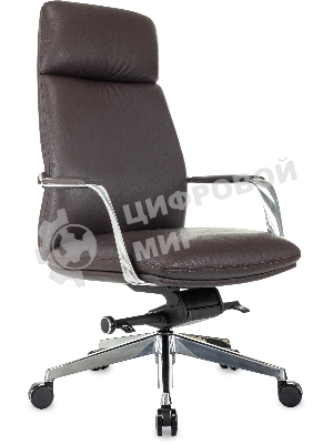 Кресло Бюрократ VEGA коричневый, кожа