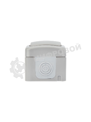 Переключатель проходной Mini OG IP54, о/у, серый Kranz