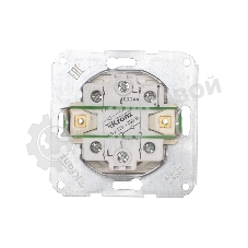 Переключатель Kranz DEA 2кл прох. с/у 10А мех. белый (1/10/120)