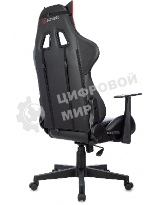 Кресло Zombie Game Penta черный/красный, экокожа, 120 кг, механизм качания