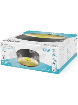 Светильник Gauss Overhead HD040 потолоч. 4000K цв.св.:белый серебристый/золотистый