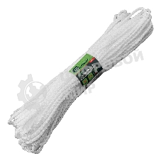 Шнур вязаный полипропиленовый Сибртех с сердечником, 4 мм, L20 м, 60-70 кгс, белый