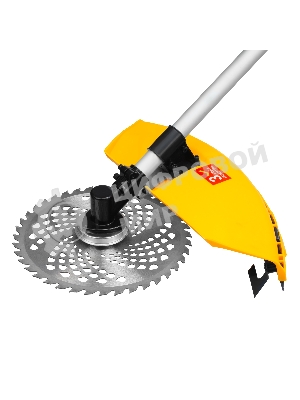 Триммер бензиновый Denzel DT-43E, 43 см3, неразъемная штанга, электростартер, состоит из 2 частей