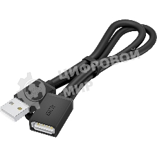 Удлинитель Greenconnect GCR-55069 1.0m USB 2.0 AM/AF, черный