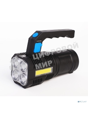 Фонарь Ultraflash LED53766 (фонарь акк 4В, черный, 4LED+COB, 3 Вт, 4 реж, USB, бокс са)