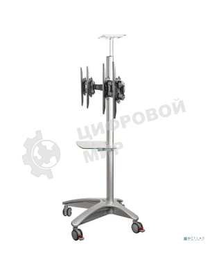 Arm media PT-STAND-15 (состоит из 2-х частей) black 1 шт/уп. Моб. стойка напол. для 2-х TV 26