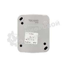 Переключатель проходной Mini OG IP54, о/у, серый Kranz