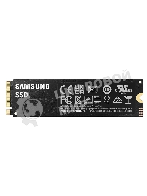 Накопитель SSD Samsung 990 PRO, 1000Gb, PCIe 4.0 x4, M.2 2280, NVMe, R/W 7450/6900, с радиатором