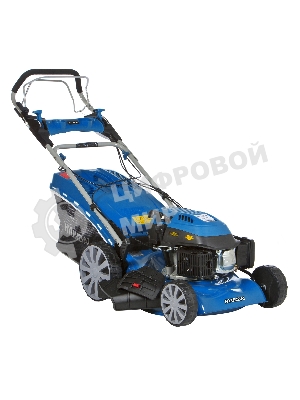 Бензиновая газонокосилка Hyundai L 4610SE самоходная, электрозапуск, двигатель Hyundai ICV145,4-х такт, 3.5 л.с./145 см3, Ширина среза 45,7 см, Высота среза 25-75 мм, 35 кг