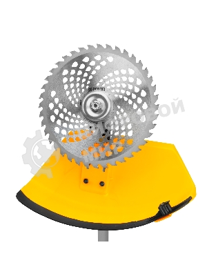 Триммер бензиновый Denzel DT-43E, 43 см3, неразъемная штанга, электростартер, состоит из 2 частей