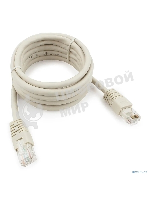 Патч-корд UTP Cablexpert PP6U-2M cat.6, 2м, литой, многожильный, серый