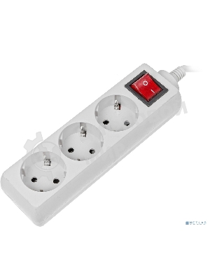 Сетевой фильтр Buro 300SL-5-G 5 м, 3 розетки, серый (пакет ПЭ)