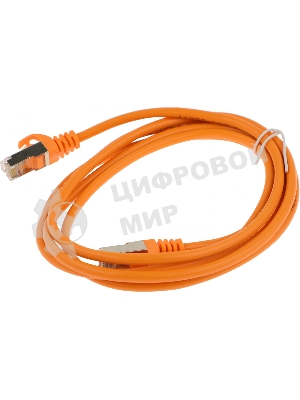 Патч-корд FTP Cablexpert cat.5e, 2м, литой, многожильный оранжевый