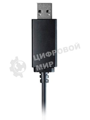 Гарнитура A4Tech HU-10 чёрный/белый, проводная