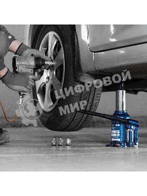 Домкрат гидравлический бутылочный телескопический Stels 6 т, подъем 180-410 мм