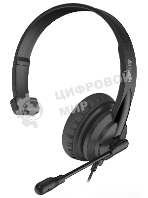 Гарнитура A4Tech HU-11 чёрный, проводная