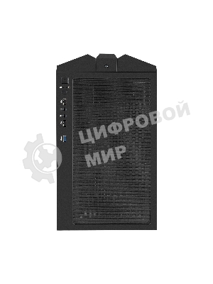 Компьютерный корпус Miditower ExeGate EVO-9205 (ATX, без БП, с окном, 1*USB+1*USB 3.0, аудио, 3 вент. 12см с RGb подсветкой)