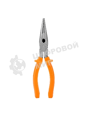 Длинногубцы Sparta Classic, 200 мм, прямые шлифованные, пластмассовые рукоятки