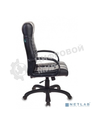 Кресло Бюрократ KB-10/BLACK черный, экокожа
