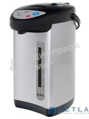 Термопот Mystery MTP-2452 4 л, 700 Вт, черный/серебристый