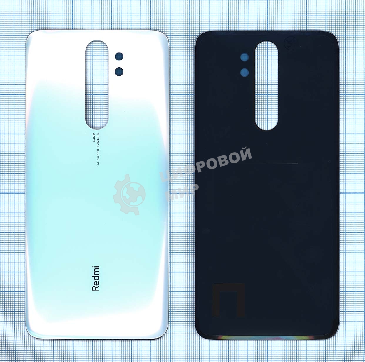 Задняя крышка для Xiaomi Redmi Note 8 Pro белый