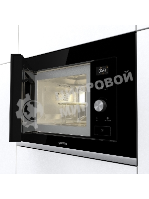 Встраиваемая микроволновая печь GORENJE BMX201AG1BG Электронное управление, черный, объем: 20 л
