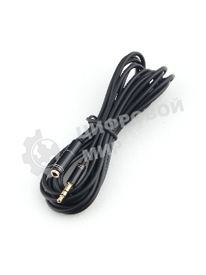 Кабель аудио удлинительный Cablexpert CCAB-02-35MF-3MB. 3.5 Jack (M)/3.5 Jack (F), черный, 3м, блистер