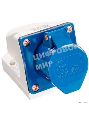 Розетка ОП 16А 220В 2P+PЕ ССИ-113 IP44 IEK PSR11-016-3