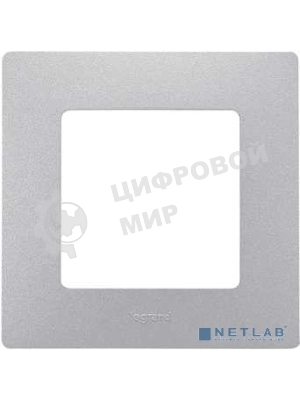 Рамка 1 пост, алюм. ETIKA