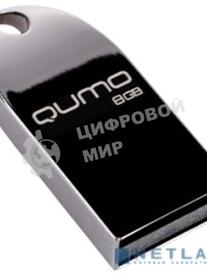 Флешка USB 2.0 QUMO 8Gb, Cosmos QM8GUD-Cos серебристый